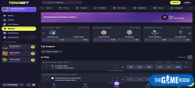 Tenobet Screenshot